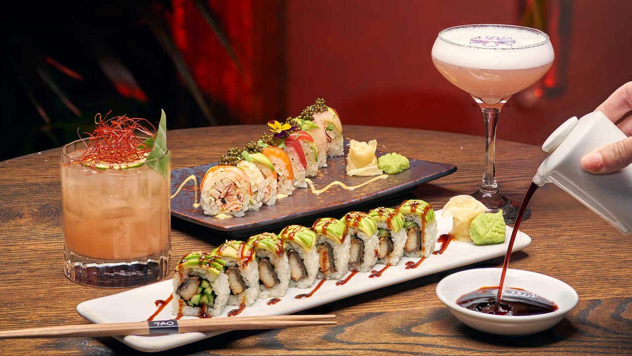 Sushi and cocktails from TAO Asian Bistro